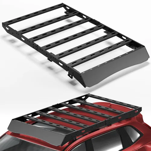 Miniatura 29 de Soporte de techo para Toyota 4Runner 2010-2024 5ª generación, cesta de carga de longitud completa resistente con barras transversales, estante