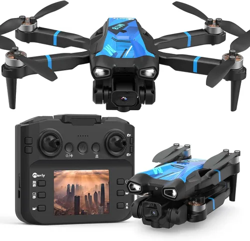 M18LCD Drone con cámara 4K para adultos Drone con pantalla en el controlador Motor sin escobillas Posicionamiento de flujo óptico Modo sin cabeza
