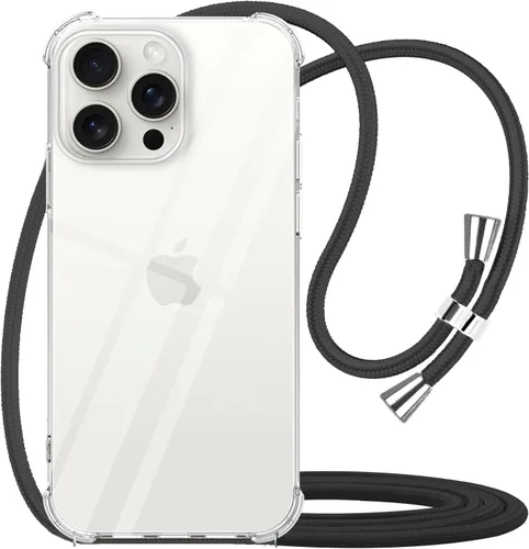 Miniatura 30 de para Google Pixel 6a Funda con Correa Ajustable para Cuello, Hombro y Cruzada Transparente Funda Móvil Duradera, Suave y delgada de Ajuste Perfecto