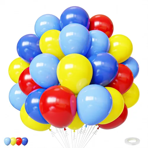 Miniatura 18 de Globos negros y plateados, paquete de 60 globos de 12 pulgadas con confeti negro, blanco y plateado con 1 cinta para decoración de cumpleaños, baby