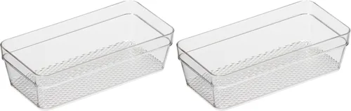 Miniatura 14 de Oggi Juego de 3 organizadores de cajones transparentes – (1) 6x6.25, (1) 6.25x9.25, (1) 6.25x15.75 – Ideal para organizar cajones de cocina