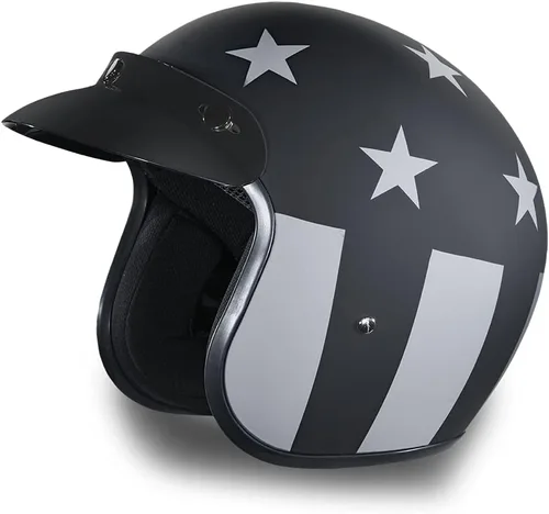Miniatura 14 de Daytona Helmets Casco de motocicleta de cara abierta de 3/4, aprobado por DOT, ligero y cómodo, diseño vintage para scooter, crucero y bicicletas