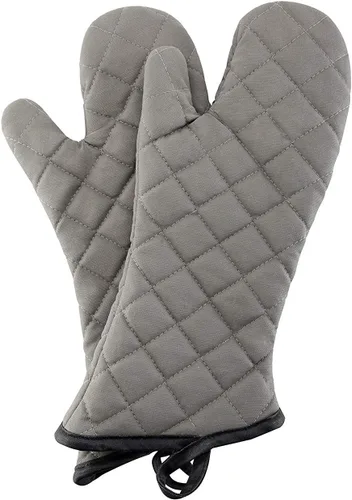 ARCLIBER Guantes para Horno 1 Par con Forro de Tela de Rizo - Guantes de Cocina Resistentes al Calor, Juego de Manoplas Flame para Horno, 15