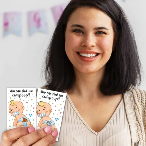 Miniatura 5 de 40 tarjetas de juego para rascar para baby shower, boletos de lotería para rascar con lindo chico, juegos de fiesta de baby shower, divertidas ideas