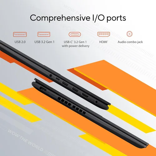 Miniatura 5 de ASUS Vivobook 16 portátil, pantalla WUXGA de 16” 1920X1200 16:10, CPU AMD Ryzen™ 5 5625U, gráficos AMD Radeon™, 8 GB RAM, SSD de 512 GB, sensor