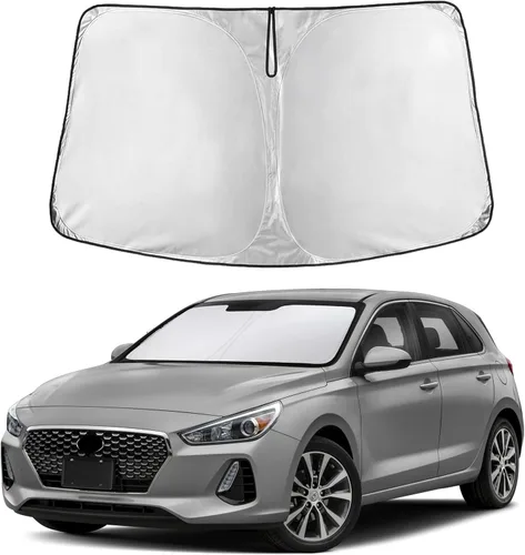 Miniatura 105 de Econour Parasol para parabrisas compatible con Honda Civic 2016-2021, protector de parasol plegable para ventana, bloquea los rayos UV y mantiene tu