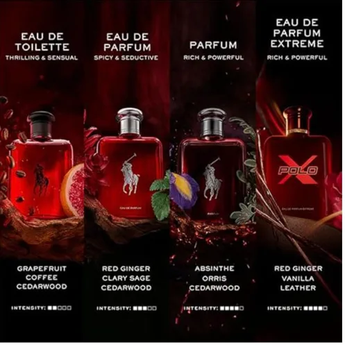 Miniatura 5 de RALPH LAUREN FRAGRANCES - Polo Red - Eau de Toilette - Men's Cologne - Woody & Spicy - With Grapefruit, Saffron, and Redwood - Medium Intensity
