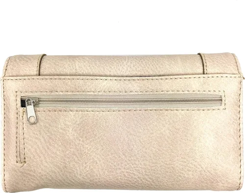 Miniatura 5 de Zelris Tribal Nativo Atrapasueños Pluma Concho Bordado Crossbody Fold Wallet