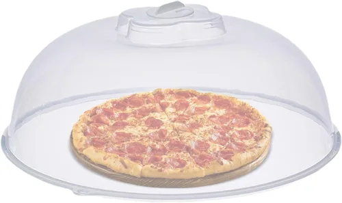 Miniatura 8 de Cubierta de salpicaduras de microondas para alimentos – Cubierta grande para alimentos para microondas – Cubierta protectora de placa a prueba