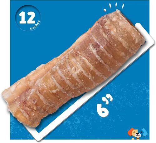 Miniatura 5 de Jack&Pup - Golosinas masticables de tráquea para perros de 6 pulgadas Golosinas de tráquea de carne de un solo ingrediente para perros