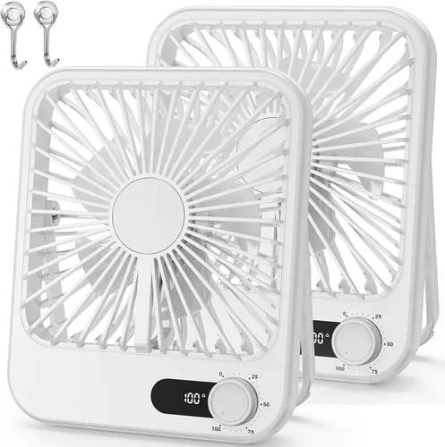 Ventilador portátil para viajes, 4000 mAh de crucero imprescindible para crucero aprobado recargable con 100 velocidades ajustables al viento,
