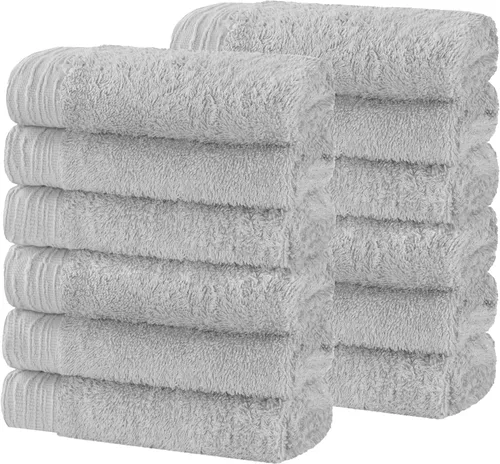Miniatura 48 de Superior Rayon - Juego de toallas de 12 piezas de mezcla de bambú, de secado rápido, artículos esenciales para el baño, ducha, spa, toallas