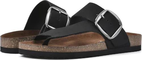 Miniatura 3 de WHITE MOUNTAIN Sandalia Harley con plantilla para mujer, Blanco