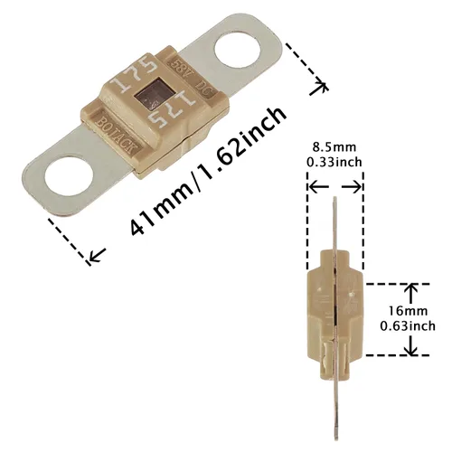 Miniatura 3 de BOJACK Fusible AMI/Midi 175A Fusible de alta corriente atornillado de 200 amperios para automóviles, camiones, vehículos de construcción, autobuses