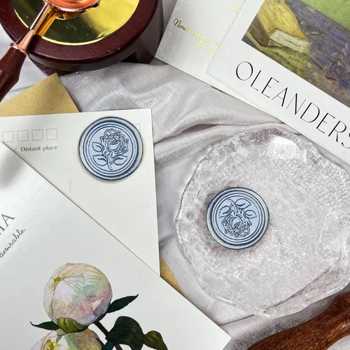Miniatura 6 de 25 calcomanías para sellos de cera, hechas a mano, autoadhesivas, para invitaciones de bodas, sobres, envoltura de regalo, Navidad