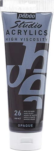 PEBEO Studio - Pintura acrílica fina, pinturas acrílicas de alta viscosidad, versátiles y adherentes, ideal para pintura acrílica mate satinada,