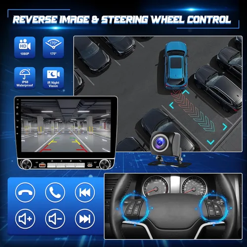 Miniatura 4 de Leadfan Radio de coche de 8 núcleos 4+64G para Ford F150 2009-2012 estéreo con Carplay inalámbrico Android Auto, 10.1 '' Android 13 pantalla táctil