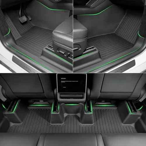 Miniatura 4 de SUPER LINER Alfombrillas para Tesla Model Y 2021-2025 - Forro de carga para maletero para todo tipo de clima (Juego completo para Modelo S 2021-2025)