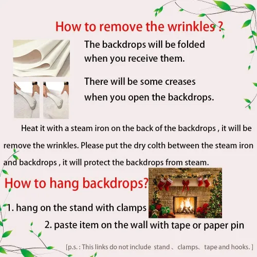 Miniatura 4 de Decoración del hogar con temática navideña, telón de fondo de fotografía, cabina de fotos, árbol de Navidad, chimenea, cumpleaños de niños, recién