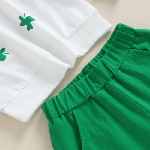 Miniatura 5 de Ropa para el día de San Valentín para bebé, sudadera de manga larga con letras, pantalones deportivos elásticos para otoño e invierno
