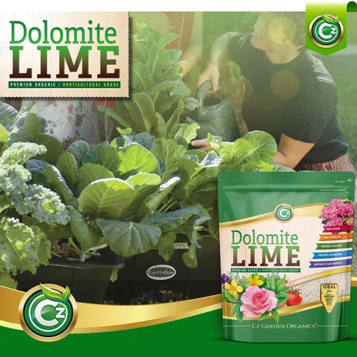 Miniatura 6 de Cal Dolomítica Orgánica 5 LB - Hecho en EE.UU. - Fertilizante de Enmienda de Suelo de Jardín para Plantas. Aditivo de Calcio/Magnesio. Eleva