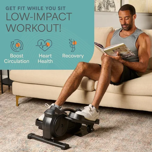 Miniatura 2 de Lifepro Portable Under Desk Elliptical Exercise Machine - Manual Pedal Exerciser for Home Workouts, Muscle Toning, Energy Boost - Mini Foot & Leg