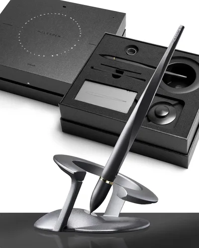 Miniatura 14 de novium Hoverpen Interstellar - Bolígrafo unisex, Mars Magma, ángulo de 23.5 grados, diseño premium, escritura suave, sin derrames