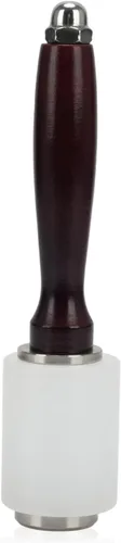 Miniatura 4 de Martillo de tallado de cuero, mazo con mango de madera, martillo de nailon para tallado en cuero, mazo de artesanía en cuero, mango de madera