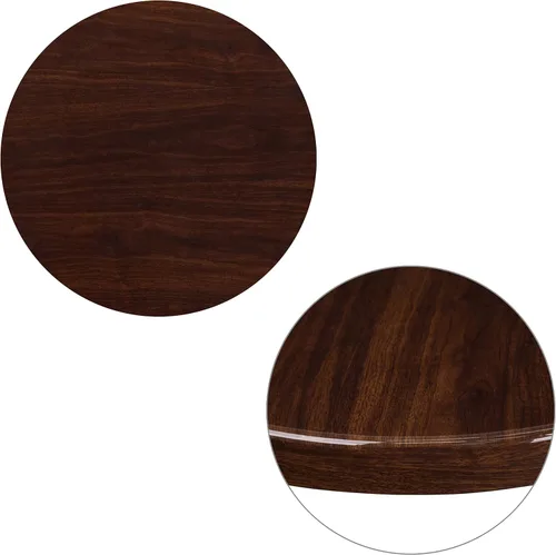 Miniatura 10 de Flash Furniture - Tapa de mesa de resina brillante de 30.0 x 48.0 pulgadas, con borde caído de 2.0 pulgadas de grosor