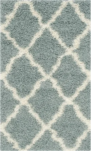 Miniatura 65 de Safavieh - Dallas Shag Collection SGD257A - Alfombra de área con diseño de enrejado de 10 x 14 pies