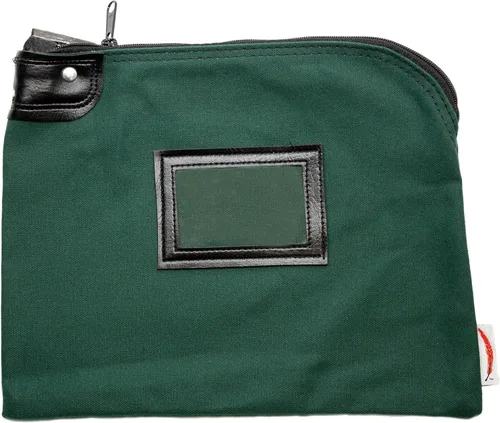 Miniatura 12 de Bolsa de banco con bloqueo de lona con llave de seguridad (negro)