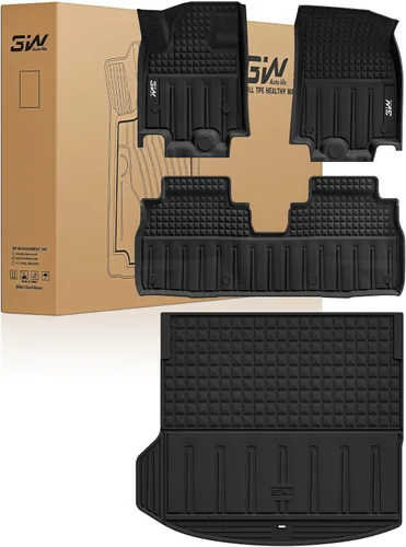 Miniatura 45 de 3W Alfombrillas de piso para Chevy Equinox 2018-2023 2024/Alfombrillas de piso GMC Terrain, TPE para todo clima con ajuste personalizado