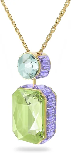 Miniatura 4 de Swarovski Chroma Crystal Pendant Necklace Collection, Gold Tone Finish Setting