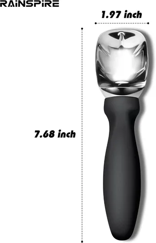 Miniatura 2 de Rainspire Cuchara de helado de acero inoxidable con mango cómodo, cuchara para helado resistente, pala para helado, ideal para cucharas de helado