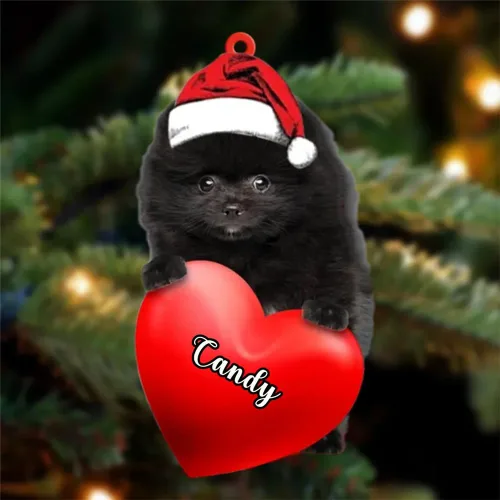 Miniatura 145 de Adornos de Navidad personalizados para perros, nombre personalizado, adorno de Malamute de Alaska, adornos acrílicos, regalos de Navidad, amantes