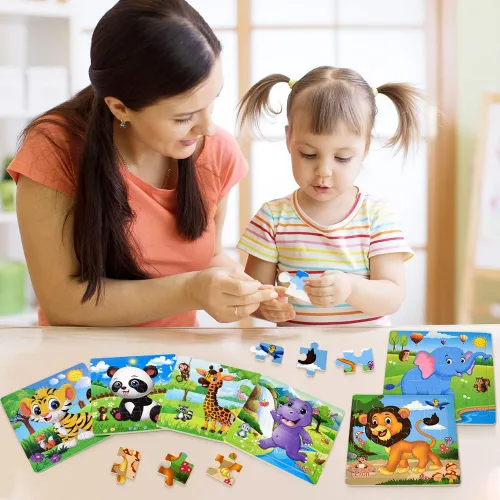 Miniatura 5 de Rompecabezas para niños de 3 a 5 años, juguetes de madera Montessori, aprendizaje educativo, juegos preescolares para niños y niñas de 3, 4, 5 años