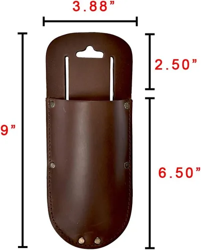 Miniatura 3 de Hide & Drink, Funda de cuero grueso para tijeras de podar con lazo para cinturón, funda de tijeras de jardín, sierra plegable, bolsa de herramientas