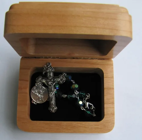 Miniatura 3 de LifeSong Milestones Caja de recuerdo de madera personalizada, regalos de primera comunión para niños, joyero, regalos de bautizo para niños, regalos