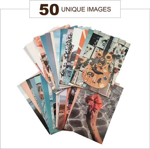 Miniatura 6 de PROCIDA Kit de collage de pared para adolescentes y niñas, bonita decoración estética de habitación, pósteres de fotos bohemias, decoración de pared