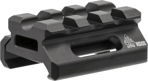 Leapers MT-RSX5S Inc., UTG Super Slim Picatinny Riser Mount, 1/2" de altura, 3 ranuras, negro