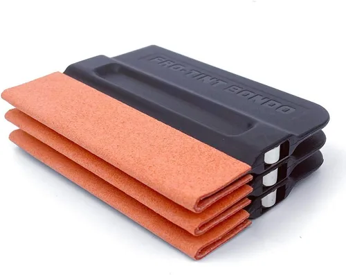 Miniatura 4 de Paquete de 3 herramientas de vinilo con borde de fieltro magnético, herramientas de envoltura de vinilo para ventana, espátula ancha para envoltura