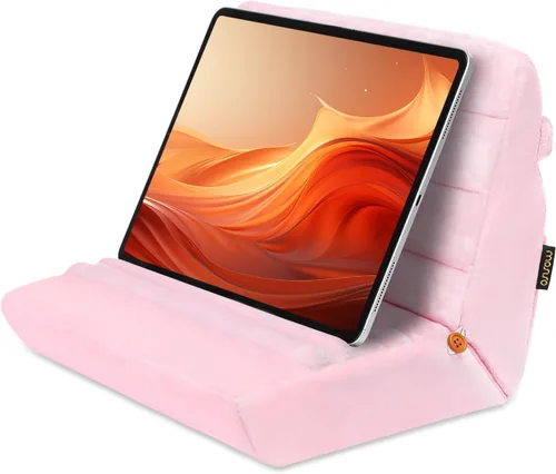 Miniatura 8 de MOSISO Soporte de almohada para tableta, soporte suave para tablet de regazo, base suave para tablet con bolsillos y ranura para lápiz capacitivo