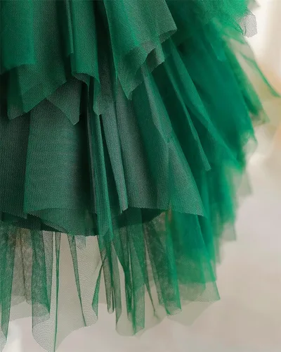 Miniatura 7 de Topmaker Vestido de niña de flores sin espalda acampanado de encaje