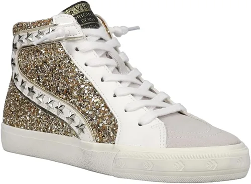 Miniatura 2 de VINTAGE HAVANA Mujeres Mateel Glitter High Sneakers Zapatos Casual - Oro