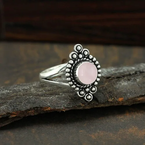 Miniatura 3 de Anillos hechos a mano con piedras preciosas naturales de estilo nativo americano de 1.80 quilates para mujeres, chapado en plata 925, hecho a mano