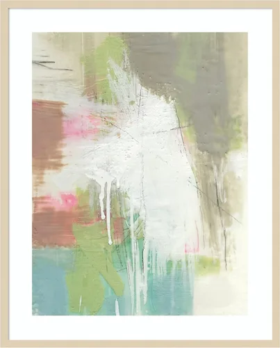 Miniatura 6 de Amanti Art Framed Wall Art Print 33x26 Retro Splash I by Jennifer Goldberger, Abstract Wall Art, Modern Contemporary Decor, Large Poster Painting