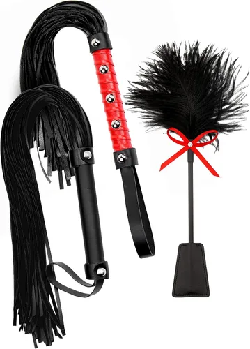 Juego de plumas de látigo – Cultivo de equitación de 18 pulgadas, látigo rojo de 15 pulgadas, látigo de 15 pulgadas, látigos de caballo ecuestre,