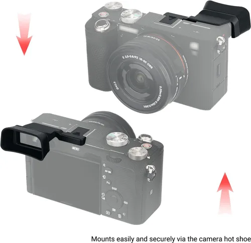 Miniatura 6 de Visor de cámara de silicona suave para Sony A7C Alpha 7C (ILCE7CL/S) Protector de copa ocular (no compatible con A7C II, A7CR)