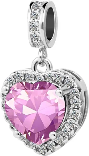 Miniatura 2 de KunBead Colgantes de enero a diciembre con piedra natal de amor y corazón compatibles con collar de pulsera Pandora