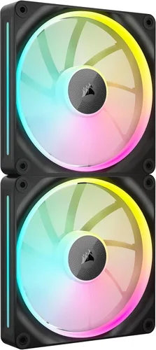 Miniatura 10 de CORSAIR iCUE Link LX120 RGB 120mm PWM Ventilador individual – Bucles de luz duales – Requiere iCUE Link System Hub (se vende por separado) – Negro